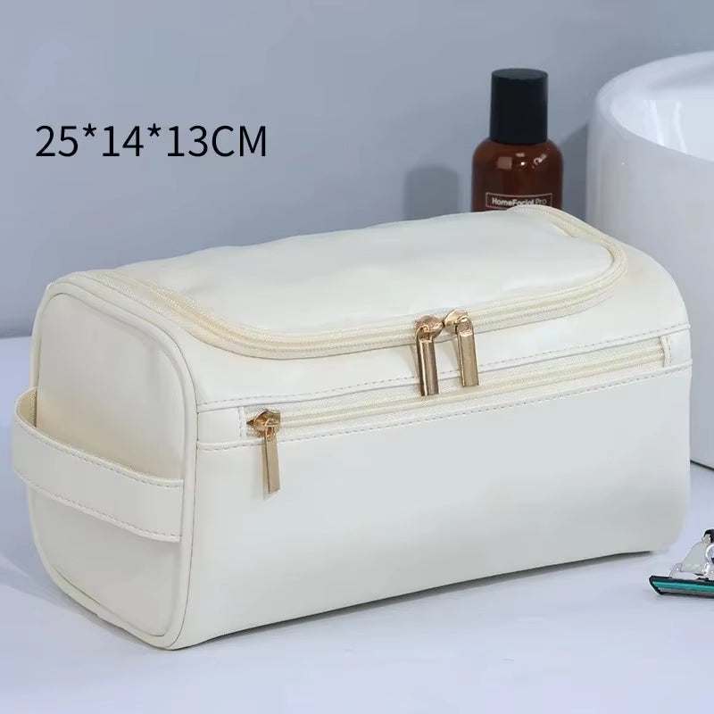 Vegan Leather Hanging Toiletry Bag