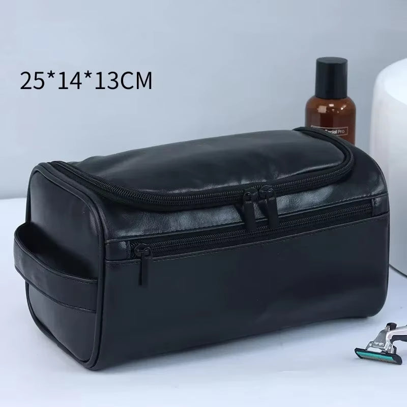 Vegan Leather Hanging Toiletry Bag