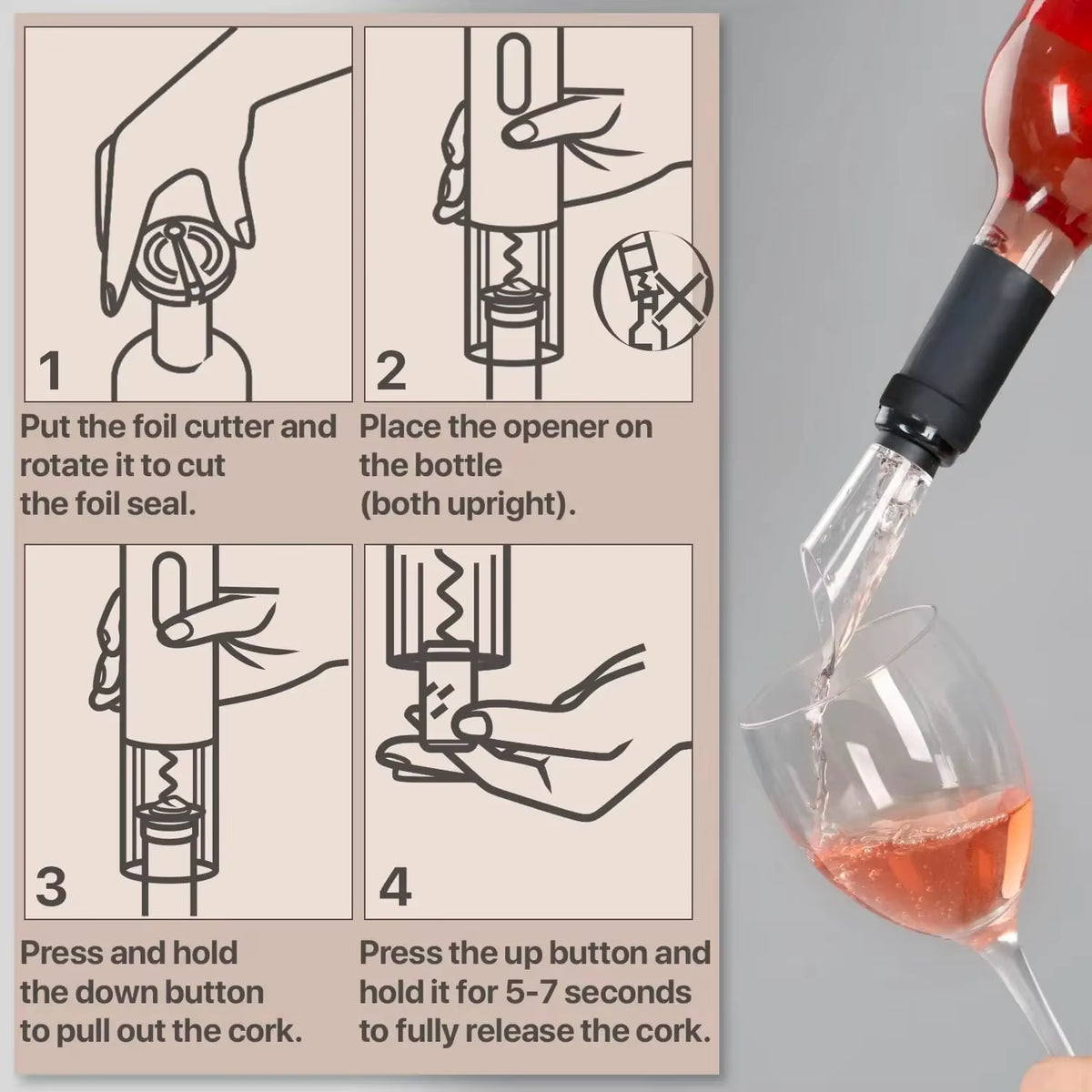 Rechargeable Electric Wine Opener