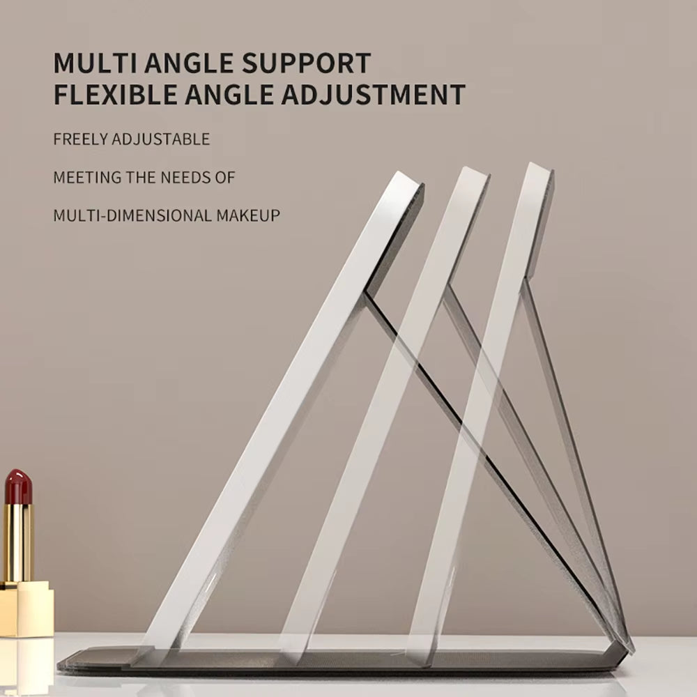 Tri-Fold LED Vanity Mirror, Rechargeable