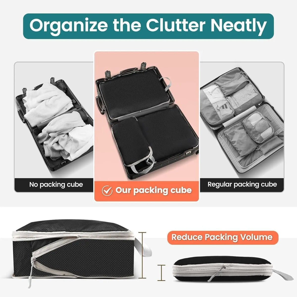 Compression Packing Cubes, Set of 4